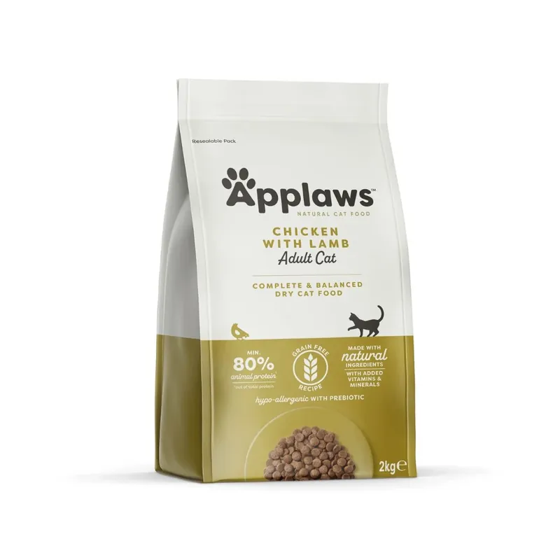 APPLAWS Hrana Uscata cu Pui si Miel pentru Pisica, Adult, Fara Cereale, 2kg / 7.5kg Popular