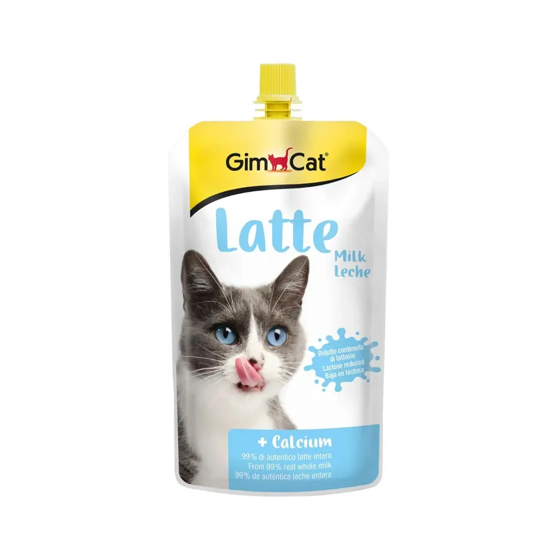 GimCat Lapte pentru Pisici, Continut Redus de Lactoza, Sursa de Calciu si Hidratare Optima, 200ml Preț promoțional