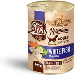 Preț promoțional FISI DOG ADULT WHITE FISH & VEGETABLES 400gr