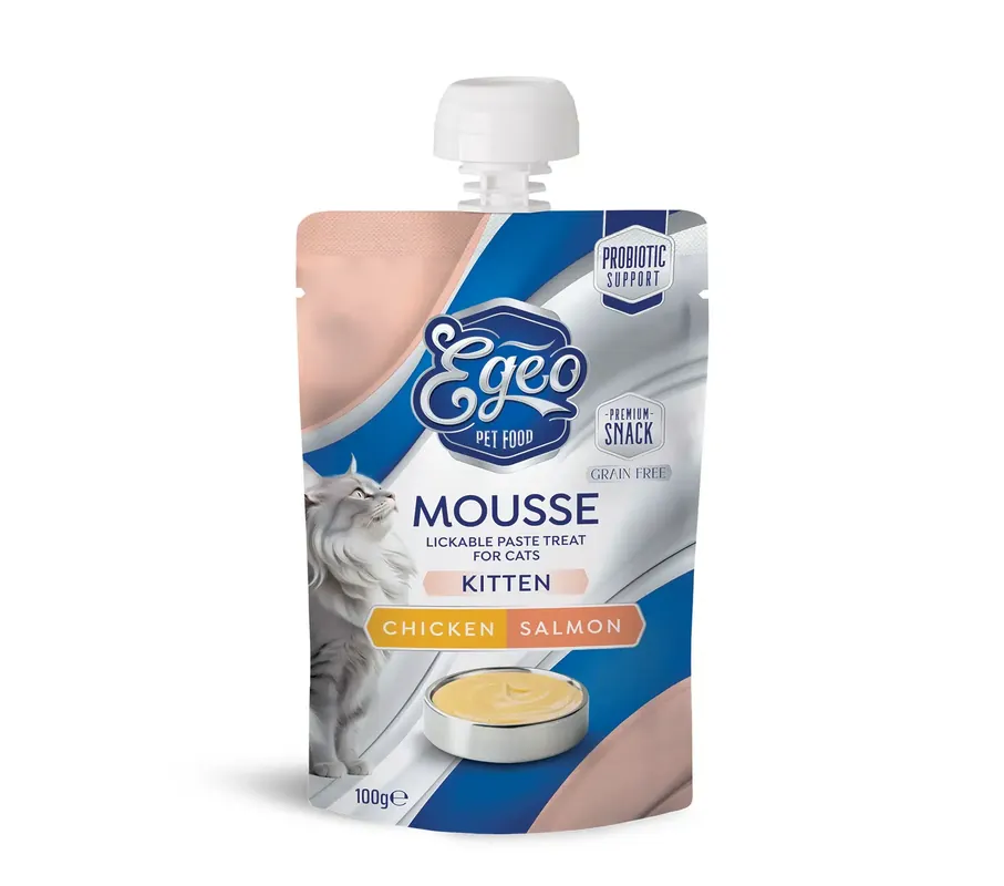 Chicken & Salmon Mousse (KITTEN) 100 gr Cumpără online