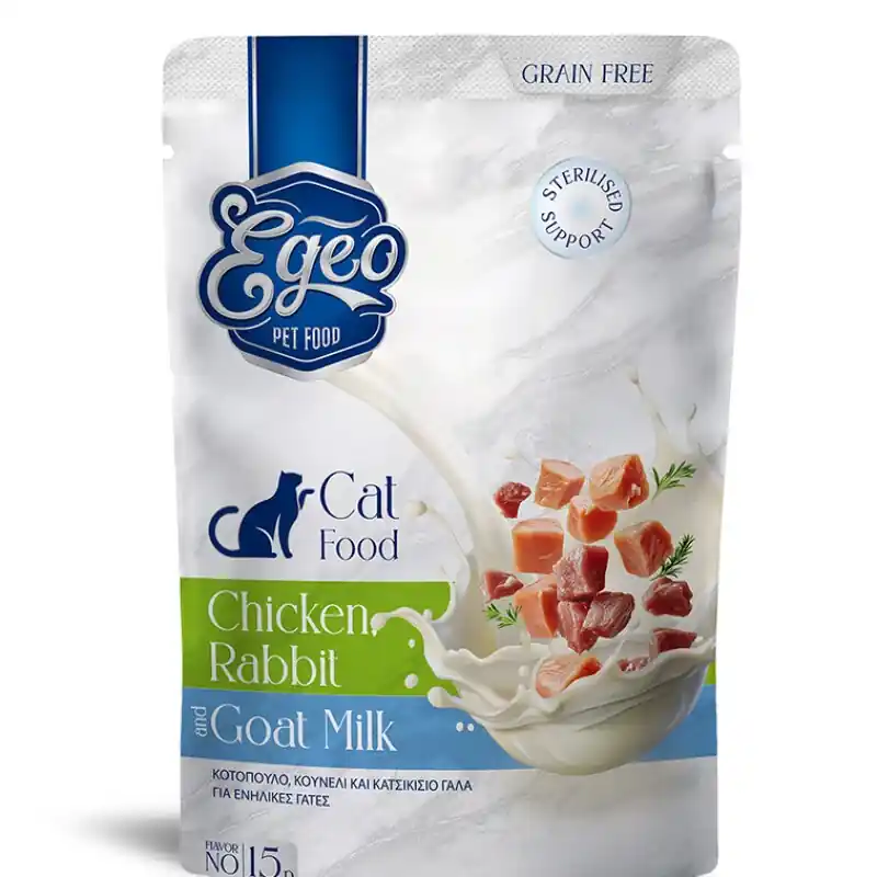 EGEO Cat Adult cu Pui, Iepure & Lapte de Capra 85g Retur gratuit