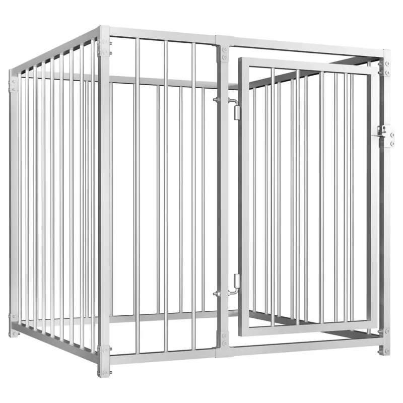 Padoc de câini pentru exterior, 100 x 100 x 100 cm Reducere