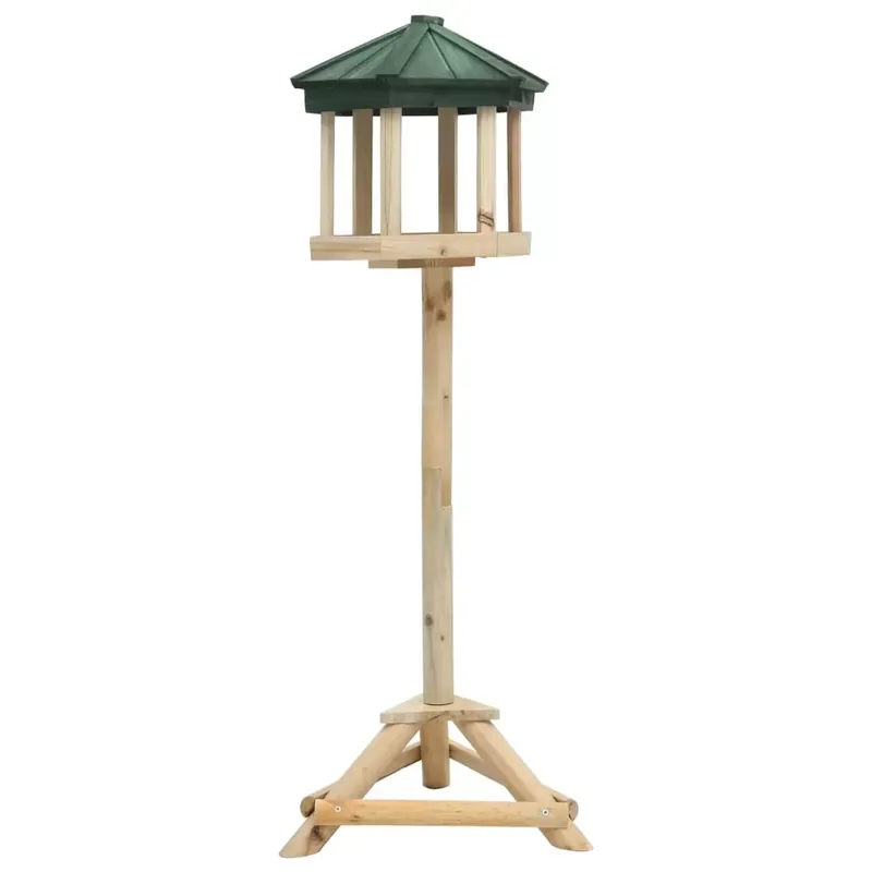 Discount Hrănitor pentru păsări vertical, 33x110 cm, lemn masiv de brad