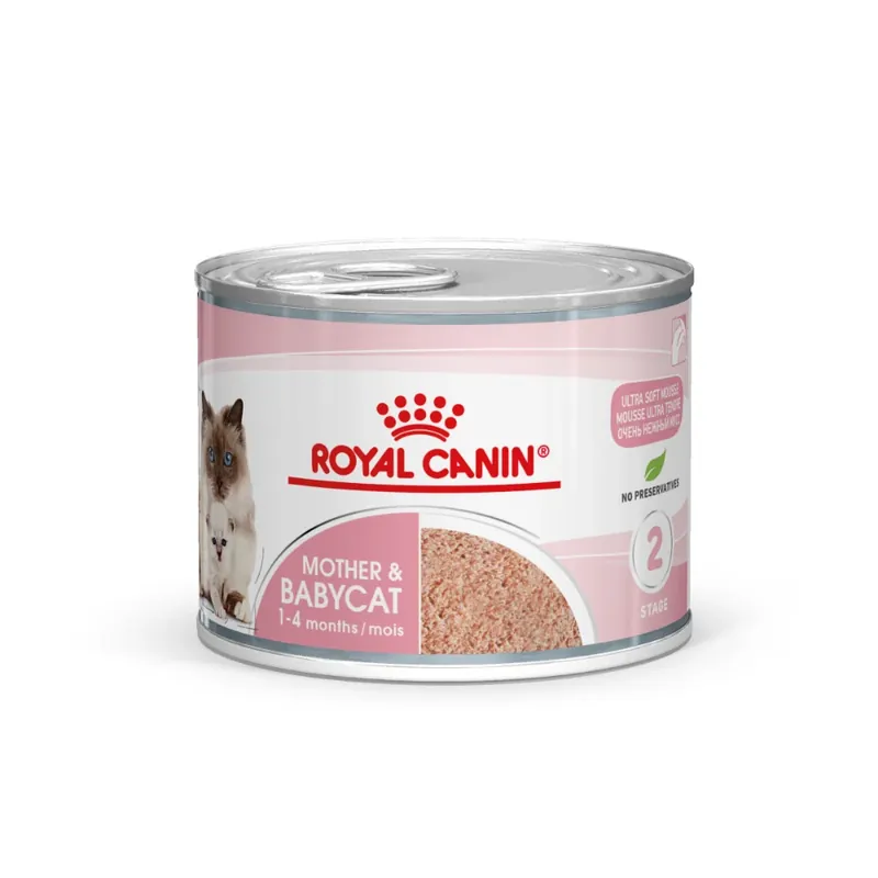 Ofertă exclusivă Royal Canin Mother & Babycat Mousse, Hrana umeda pentru pisici, 195g