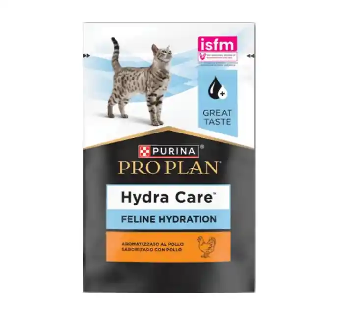 Reducere extra Purina PRO PLAN, HydraCare, Supliment de hidratare pentru pisici, cu Pui, 75g